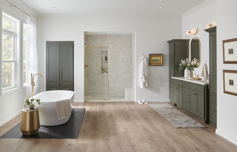 Cultured Stone Walk-in Shower